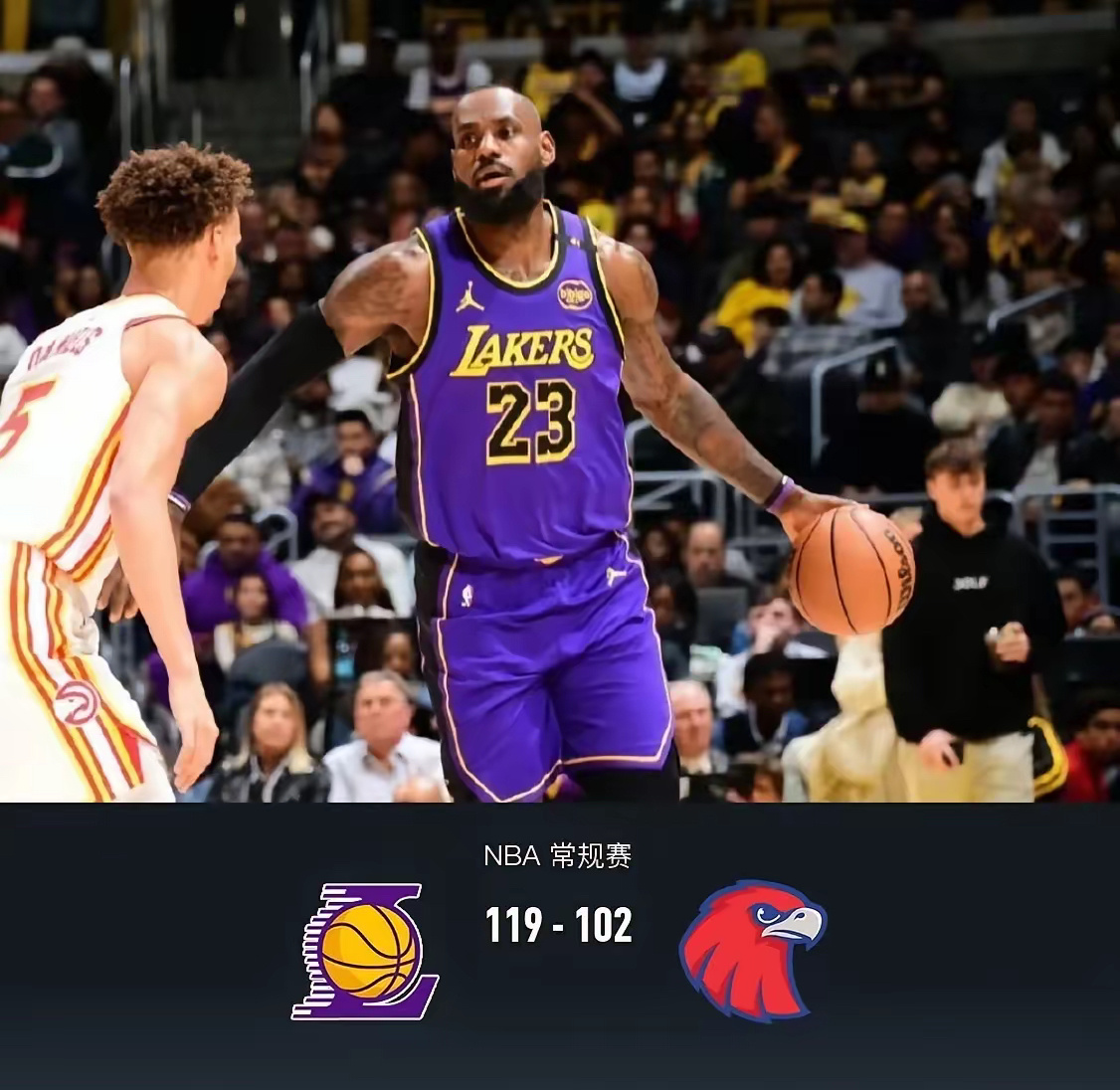 詹姆斯再现神来之笔，湖人横扫对手