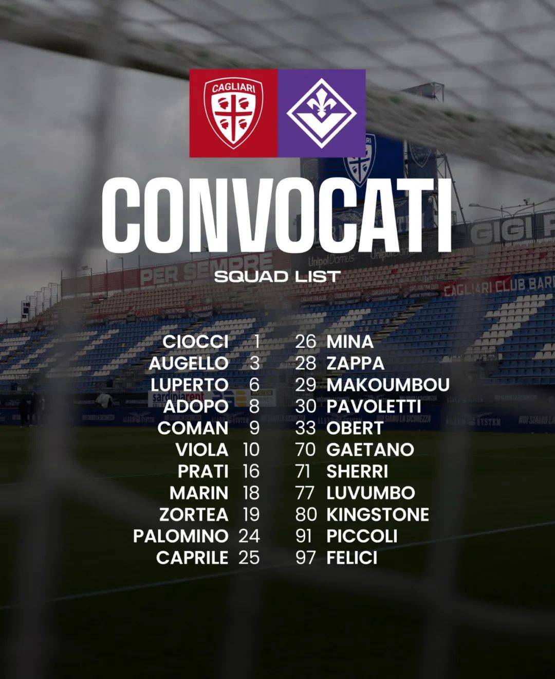 卡利亚里遭遇连败，保级形势严峻的简单介绍